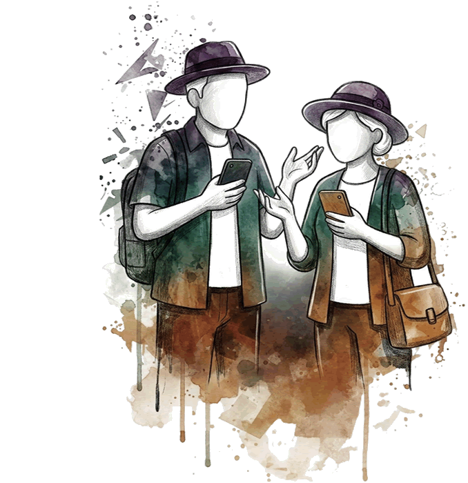 Viajantes idosos